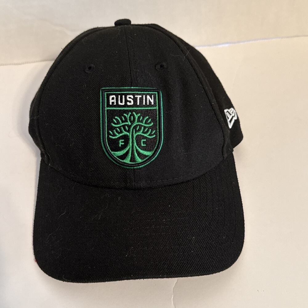 Austin FC Hat Cap Strap Back New Era 9Forty Black Green Football Soccer Texas
